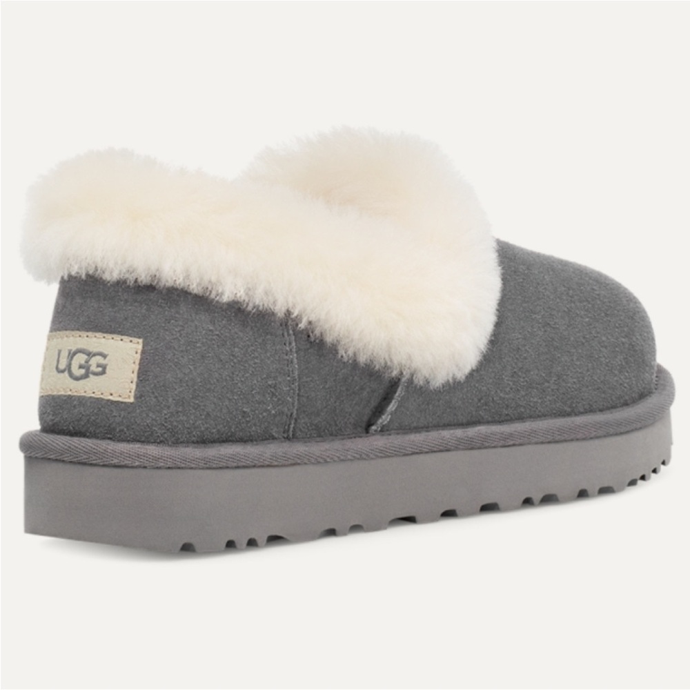 UGG Gray and Cream Women's Slippers (PRICEDROP) - Picture 2 of 10